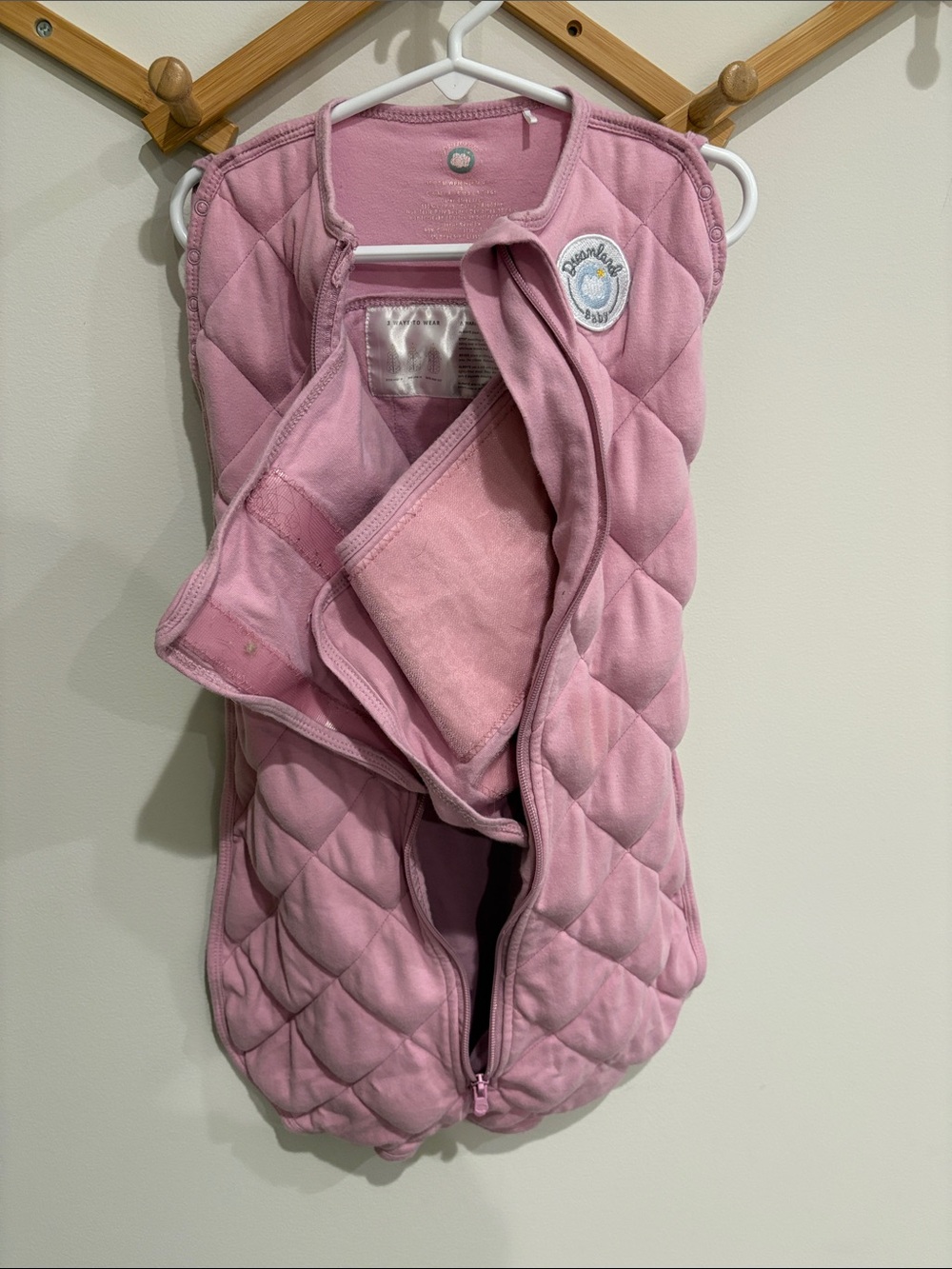 Dreamland Baby Dream Weighted Sleep Swaddle Small S (0-6 mo) Pink